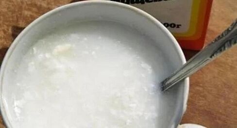 Solução de bicarbonato de sódio para aumentar um membro